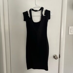 Susana Monaco Halter Midi Dress in Black Size S